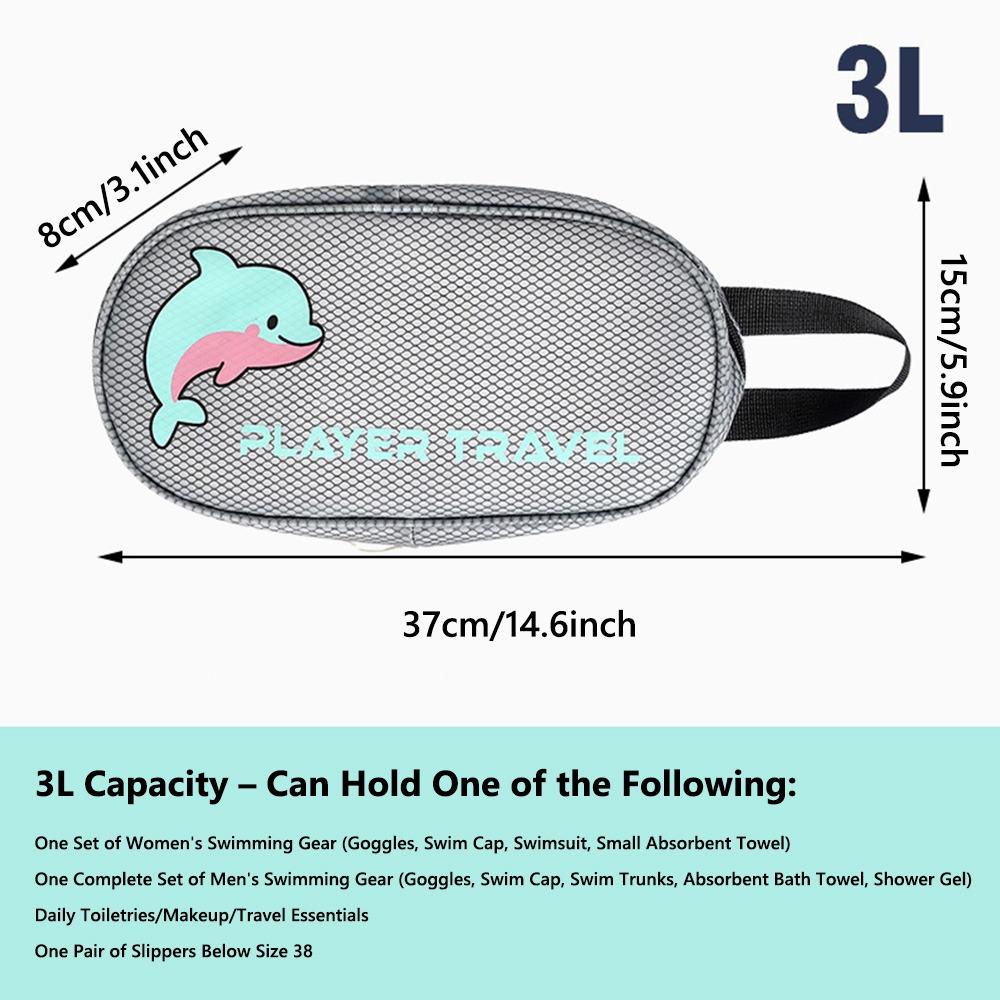 Водонепроницаемый мешок для хранения купальника с разделением на сухое и мокрое, портативная косметичка, сумка для плавания для спорта и тренажерного зала