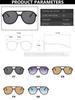 Retro Double Bridges Big Frame Sunglasses Women Oversized Square Gradient Eyewear Brand Designer Ultra-Light  Eyeglasses For Men
