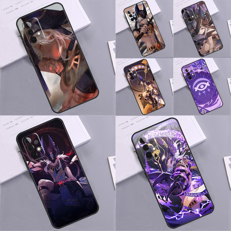 Чехол Genshin Impact Cyno для Samsung Galaxy A53 A33 A16 A06 A56 A36 A26 A05 A22 A32 A52 A54 A34 A14 A55 A15 A35