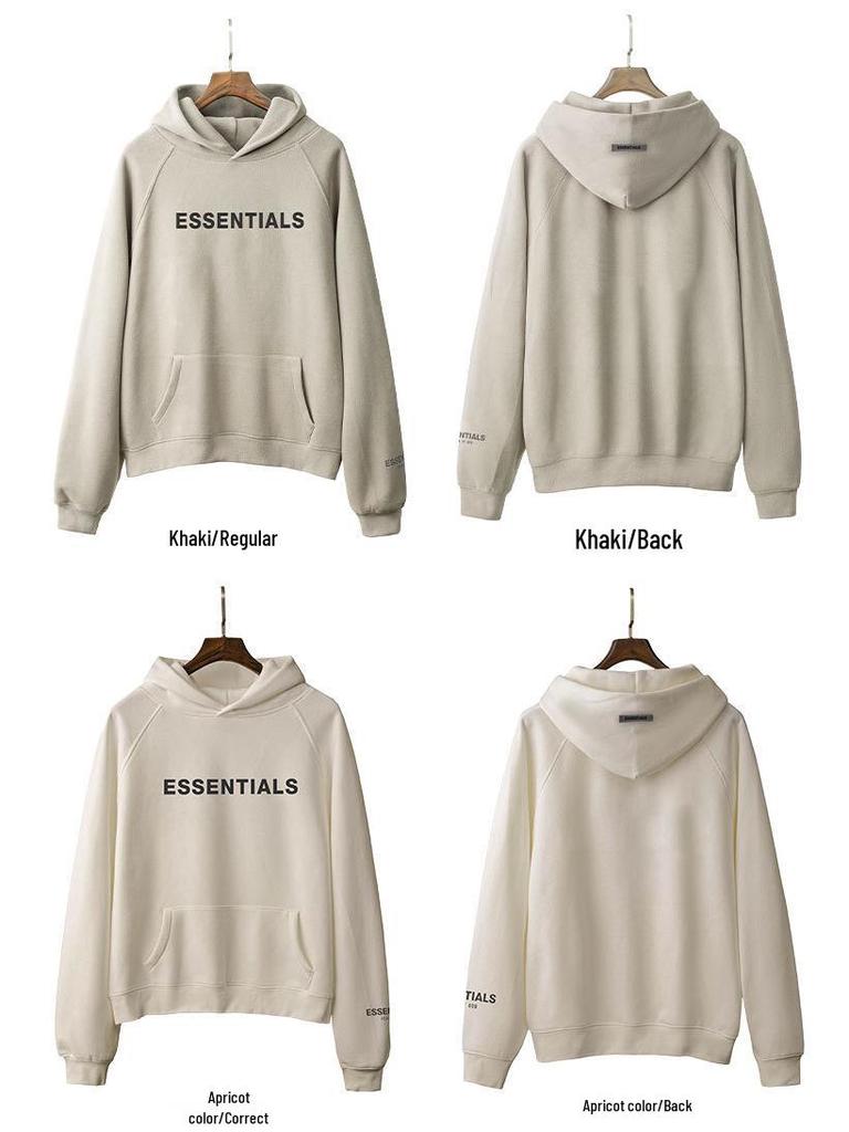 ESSENTIALSZONEFOG Уличная унисекс свободная толстовка с капюшоном