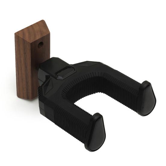 Guitar Wall Mount U-Shaped Walnut Wood Guitar Hanger Universal Guitar Holder Hook Stand for Acoustic Electric Guitar Banjo Bass