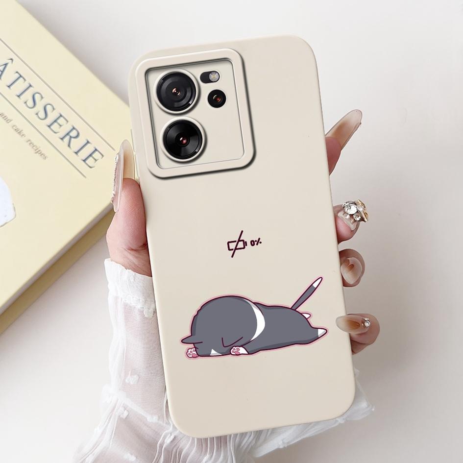 For Xiaomi 13T Pro Case Fashion Painted Camera Lens Protection Soft Silicone Phone Back Cover For Xiaomi 13T Mi13T 13TPro Bumper