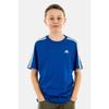 Детская футболка - ADIDAS ORIGINALS - U 3S - Хлопок - Короткий рукав - Синий
