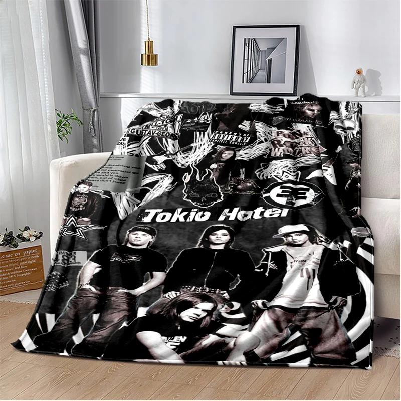 Bill Tom Kaulitz Tokio Hotel Rock Band 2025 New Style Blanket,Soft Throw Blanket for Home Bedroom Bed Sofa Cover Kids Gift Cover