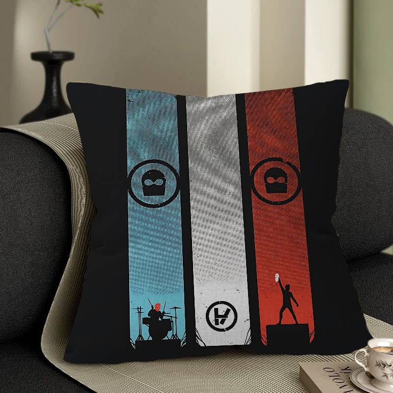 Pop Band T-Twenty One Pilots Cushion Cover Decorative Pillow Sofa Home Decor Case Pillow Cases