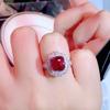 Huitan Luxury High-quality Silver Color Women's Rings for Wedding Gorgeous Female Finger Accessories Party Brilliant CZ JewelryGood product