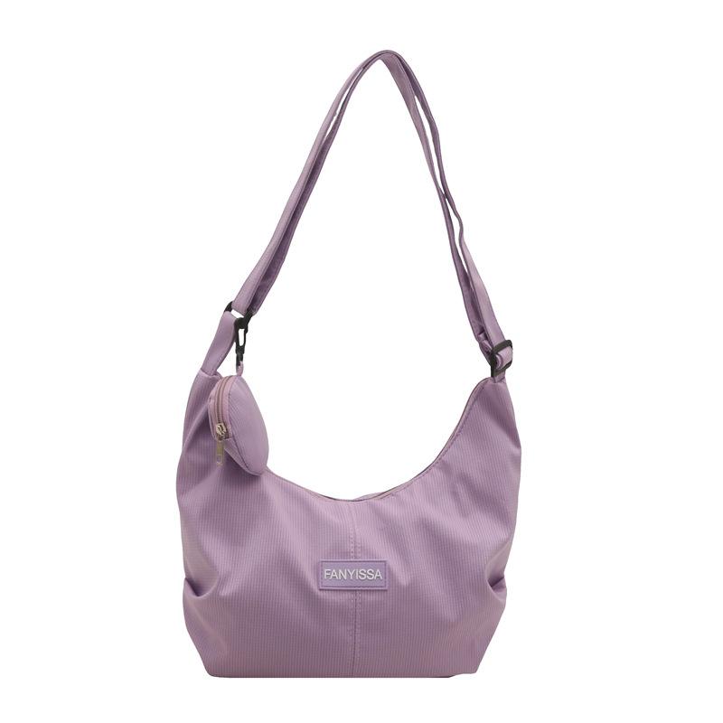 Korean Ins Large Capacity Shoulder Bag Women's Simple and Versatile Dumpling Bag Girl Student Commuting Crossbody Bag