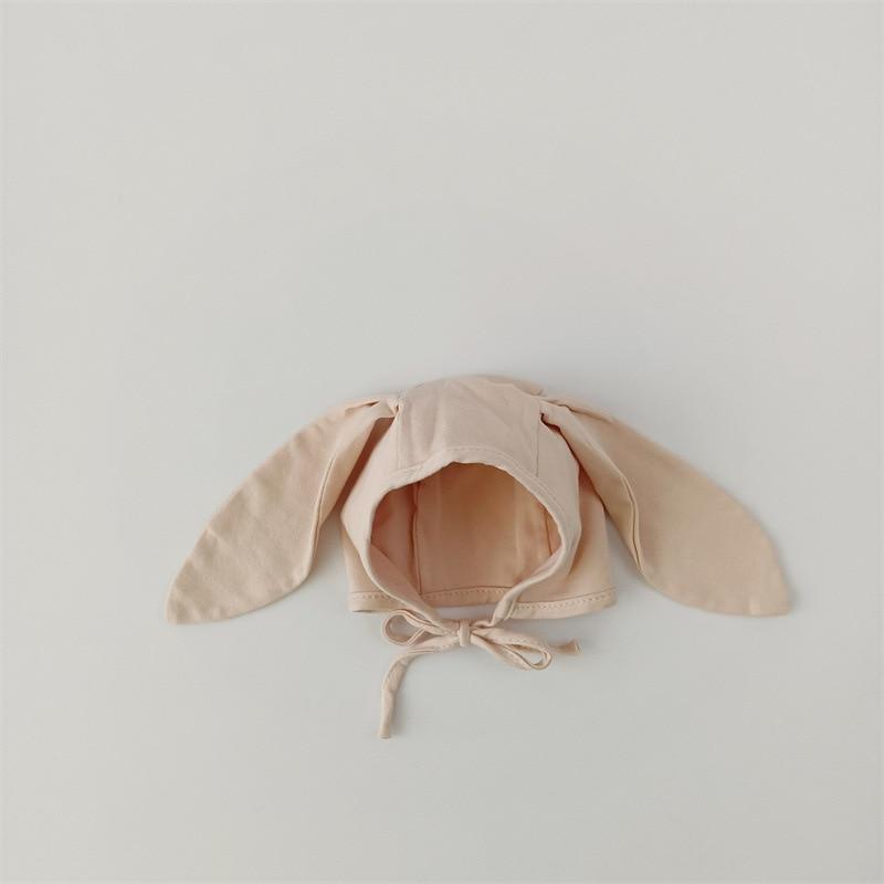 Милая мультяшная шапка для новорожденных с медвежьими ушками для маленьких мальчиков и девочек, корейская однотонная детская шапка, весенне-осенняя шапка для малышей