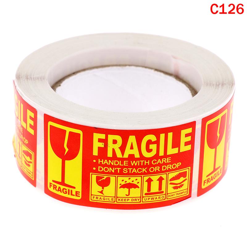 250 шт./рулон хрупкие наклейки обращайтесь с осторожностью спасибо предупреждающие этикетки