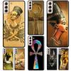 Egypt Nefertiti Anubis Ankh Case For Samsung Galaxy S10 S9 Note 10 Plus Note 20 S10e S20 FE S22 S21 Ultra Phone Cover