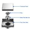 Невидимый слив для пола из нержавеющей стали 304, черный матовый слив для душа в ванной, квадратный фильтр для отходов, сливы для пола 10/11/12/15 см