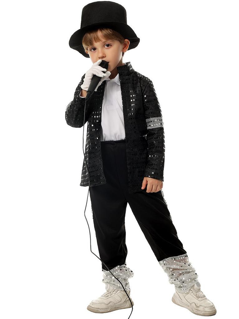 Unisex Childrens Echo Inspired Cosplay Costume Polyester Performance Outfit for Stage Dance Party Event Show