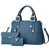Fashionable Large Capacity Shoulder Bag Set In Soft Pu With Elegant Macaron Options Color
