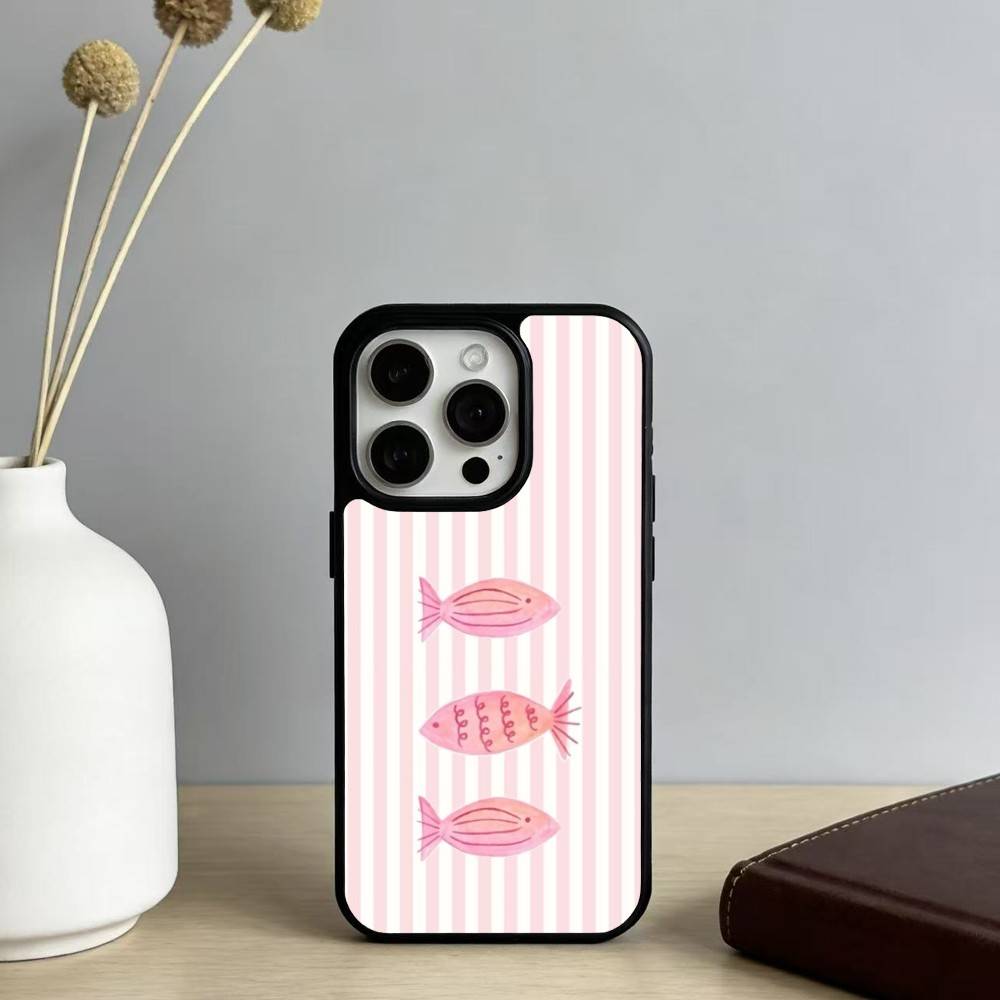 F-Fish A-Art Сардины-s Чехол для телефона для iPhone17,16,15,14,13 Plus,Pro Max Магнитный для Magsafe Беспроводная зарядка