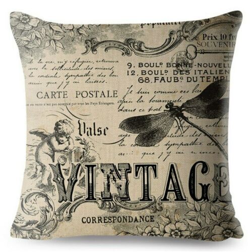 European Vintage Gothic Style Cushion Cover Flowers Print Throw Pillows Cases