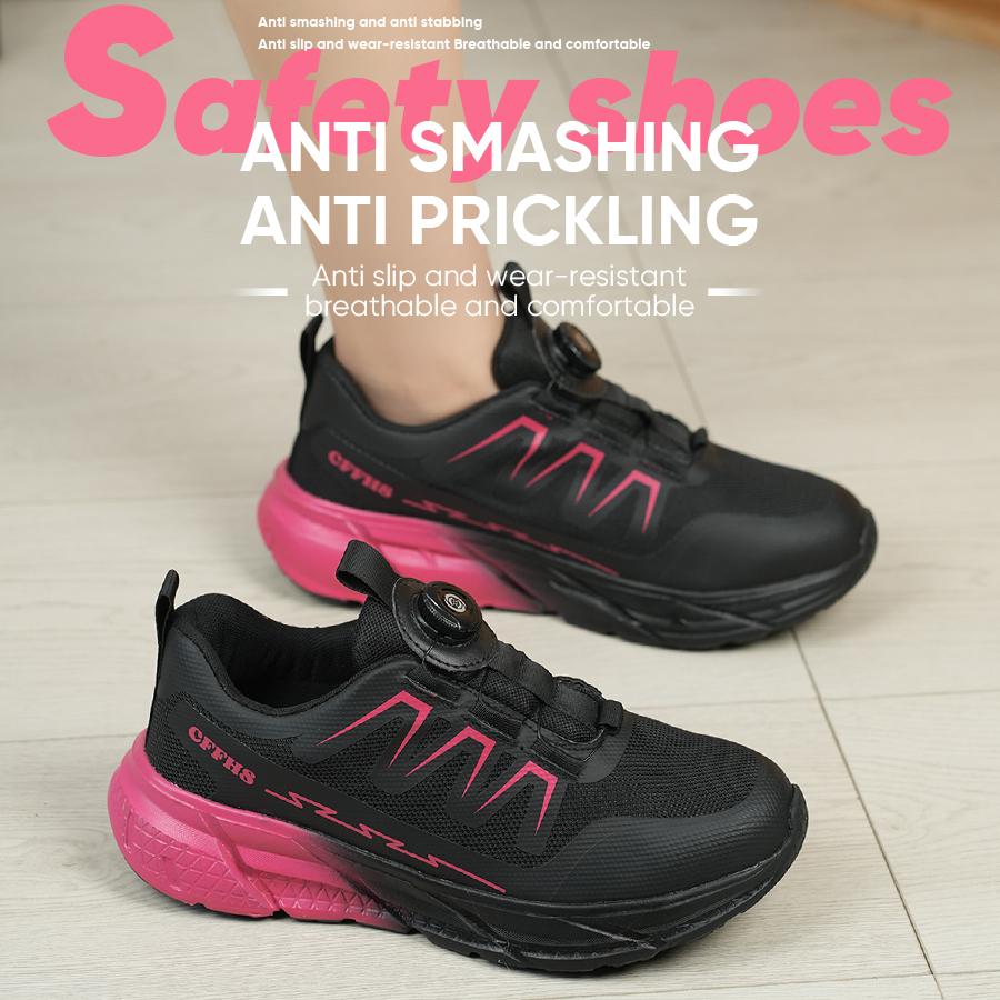 Строительные защитные ботинки с металлическим подноском для женщин, легкие рабочие кроссовки, рабочая обувь с защитой от проколов, строительные защитные рабочие ботинки