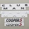 3D ABS Car Badge Letters Logo Clubman Cooper S Emblem Rear Trunk Sticker Decal Accessories For BMW MINI R53 R56 F55 F56 F65 JCW