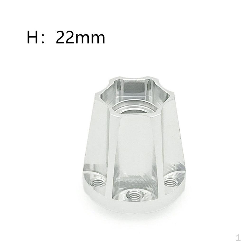 Hexagon Wheel Hubs Spare Parts Aluminum Alloy Modification Accessories Widening for RC Crawler