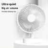 Small Desk Fan 4 Speeds Quiet Portable Desktop Table Fan Private Mini Fan for Home Office Car Outdoor Travel Durable
