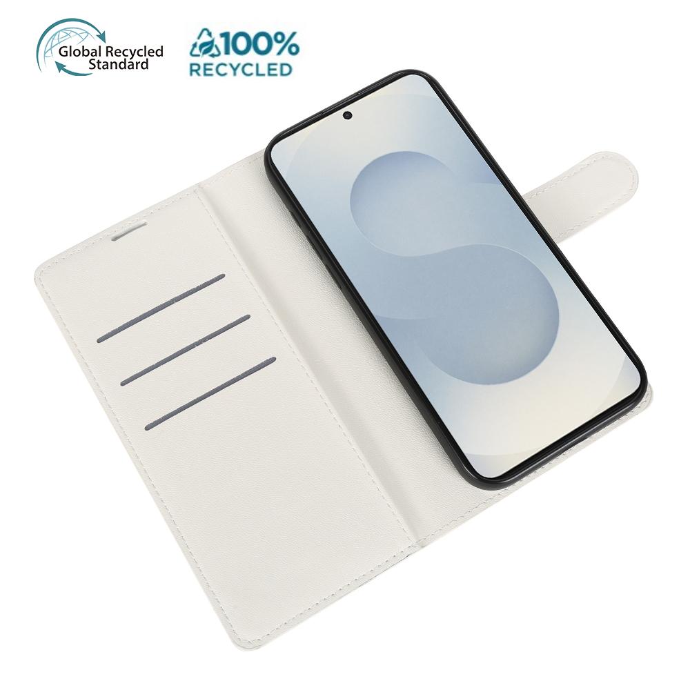 For Samsung Galaxy S25 Ultra Stand Case Biobased Eco-Friendly RPET RPVB Slim Phone Cover with Wallet