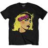 Футболка Blondie Панк-группа Логотип Уорхол новый Официальная Мужская Черный