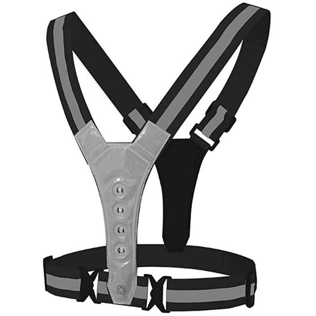 (проектор)Жилет безопасности с неоновым освещением и светоотражающим поясом, подходящий для бега, велоспорта, спорта