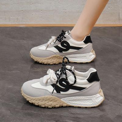 Женские немецкие тренировочные кроссовки с внутренним увеличением роста, новая весна 2025, повседневные спортивные кроссовки на платформе, универсальные дышащие маленькие кроссовки «Форрест Гамп»