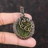 Moldavite Copper Wire Wrapped Pendant Gemstone Jewelry Handmade Unique Pendant Copper Wire Wrap Jewelry Gift For Her & Mom Pendant For Women