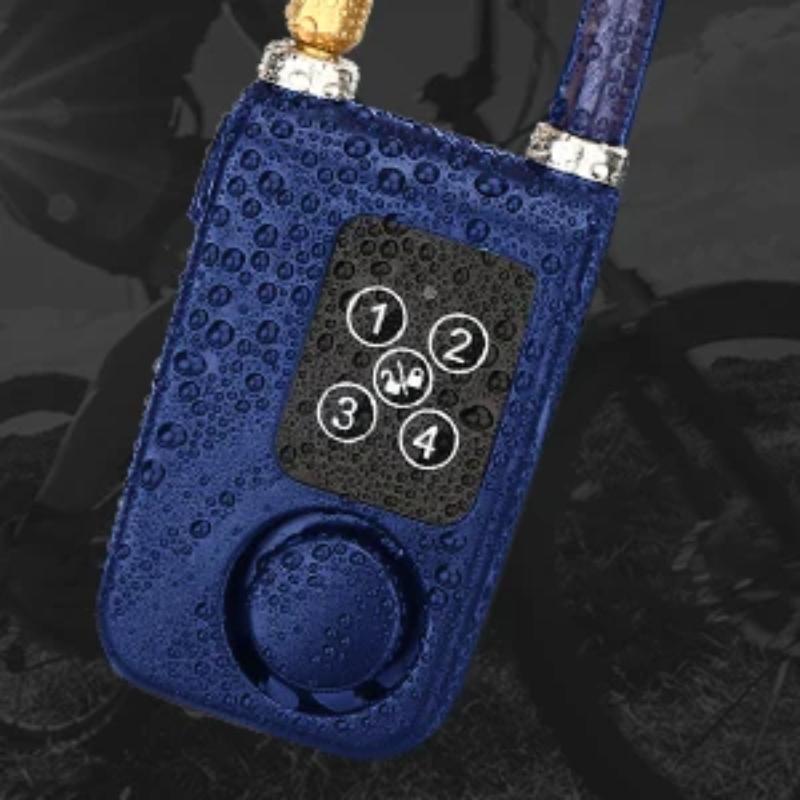 Велосипедный замок 110 дБ водонепроницаемый защитный велосипедный тросовый замок с дистанционным управлением 4-значный пароль мотоциклетная охранная сигнализация для улицы