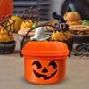 Ведро для тыквы на Хэллоуин Миниатюрный дизайн Тыква Оранжевое ведро Мини-контейнеры для хранения Праздничное украшение на Хэллоуин