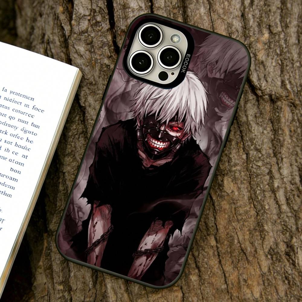 Чехол для телефона Ken Kaneki для iPhone 17,16,15,14,13,12,11 Plus,Pro Max,XS, Цветной Посеребренный Внутренний Чехол