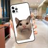 Мемное лицо Белуги Кота Улыбающееся Чехол для Телефона Для iPhone 17 16 15 14 13 12 11 Pro Max mini 16 Plus 16e 17 Air Защитный Чехол