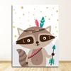 Painting Wall Pictures Kids Room Decor Bear Fox Lion Owl Raccoon Tent Dream Quotes Nordic S And Prints Wall Art Canvas