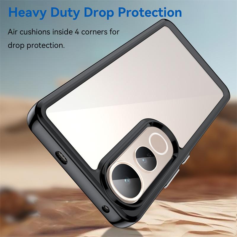 Новый прозрачный цветной ТПУ чехол для Vivo V50 Lite 5G 4G Защитная крышка Прозрачный Coque Fundas