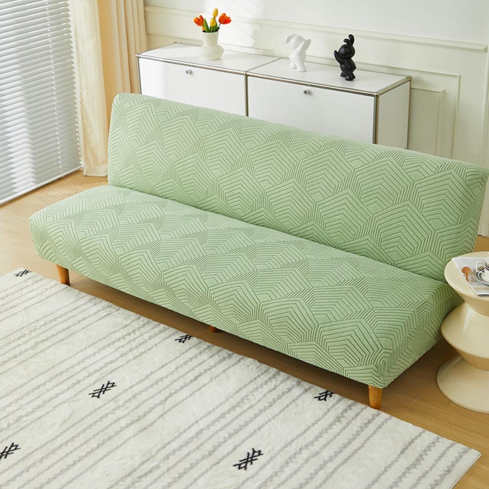 Эластичный Однотонный Чехол для Дивана-Кровати без Рукавов Складной 3D Жаккардовый Флис Ленивый Диван Постельное Белье