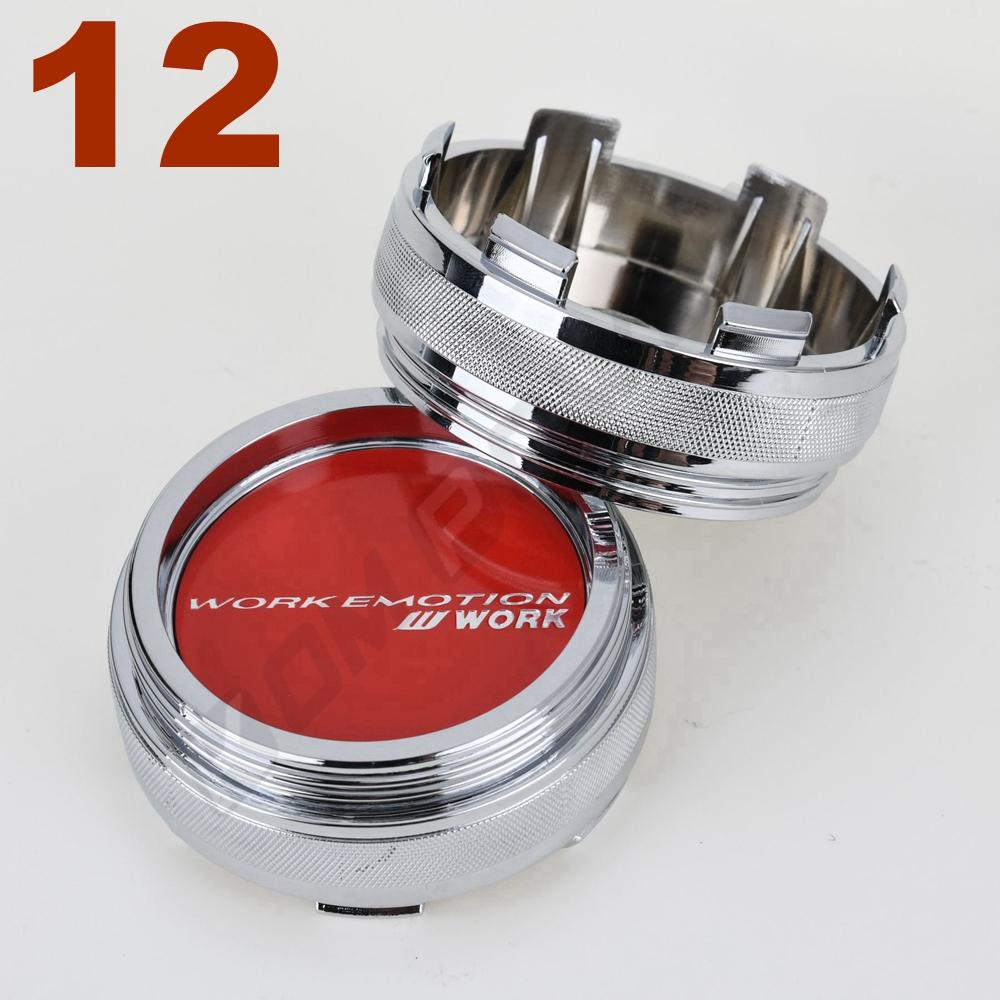 DBS3 4PCS 61MM OD / 57.5MM ID Sport Rim Cap WORK EMOTION MEISTER VS Sticker Centre Cap Rim Wheel Cover Cap Hubcaps