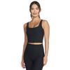 Go Flex Rib Longline Bra, Womens Black Sports Bra