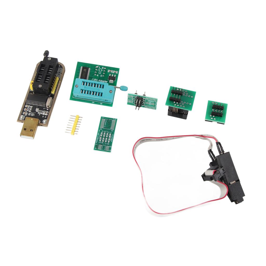 SOP8 Test Clip, USB Programmer, 24 and 25 Series Chip, Flash CH341A 24-25 Series Programmer, Practical Stable Card for LCD TV Memory, Noteboo