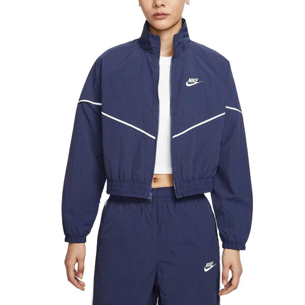 Nike Женская ветровка-oversize из ткани Midnight Navy Sail IM8028-410