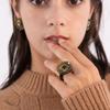 MERRYMOTIVE Merry,Motive signature button with knit ring (Khaki)