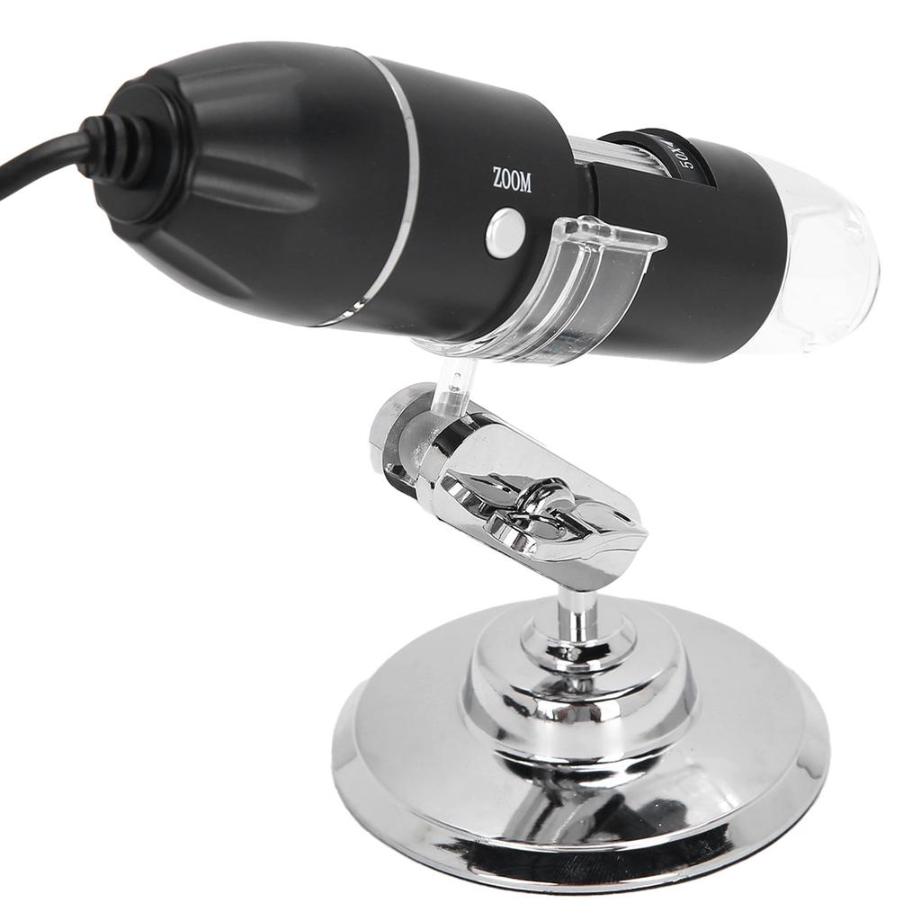 1600X USB Digital Microscope Adjustable 8LED Portable Electronic Microscope with Stand