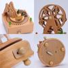 Wind Up Musical Box Wooden Music Box Wood Crafts Retro Birthday Gift Vintage Home Decoration Accessories Valentine's Day Gift