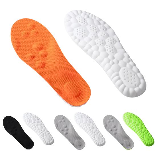 2 пары амортизирующих стелек для обуви, стельки из пены с памятью, дышащие вставки для кроссовок, стельки с поддержкой свода стопы для женщин и мужчин