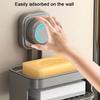 Двухслойная мыльница на присосках, мыльница без перфорации, подставка для слива мыла, держатель для мыла и губки, кухня
