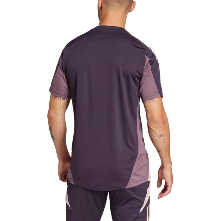 adidas Arsenal Tiro 24 FW24 Тренировочная удобная стильная футболка с коротким рукавом для мужчин Aurora-Black JF2915