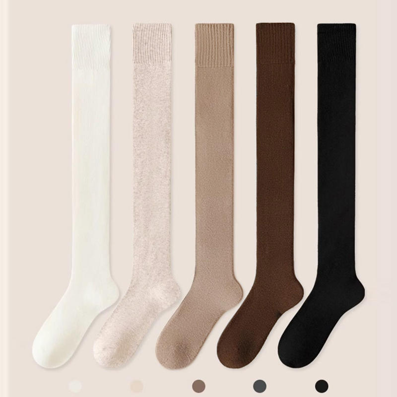 Женские осенние гольфы выше колена, зимние модные толстые очень длинные чулки, гетры