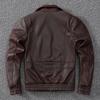 European and American World War II Air Force Pilot Uniform Leather Jacket Men's First Layer Thick Cowhide Autumn and Winter Short Jacket