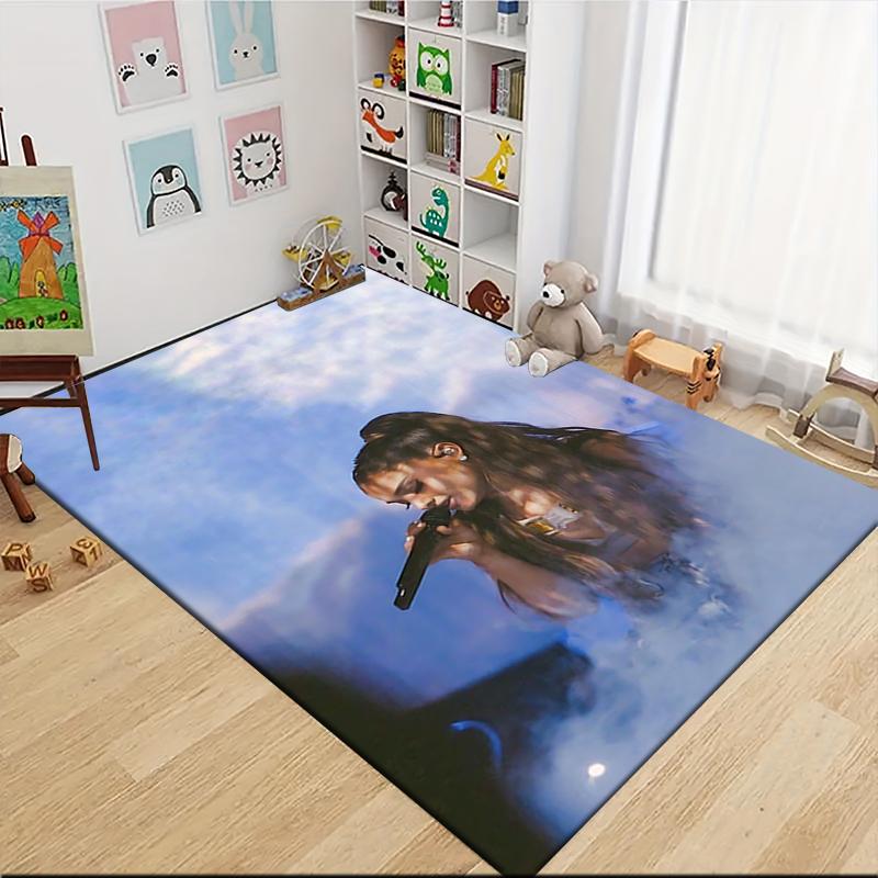 Beyonc Live Performance Carpet Rug Soft Washable Antislip Home Living Room Sofa Mats Personalized Christmas Rug