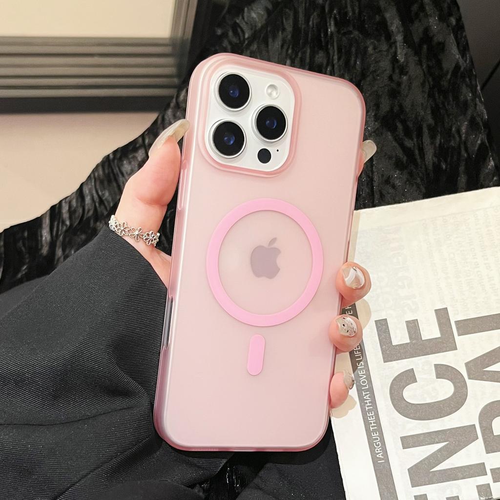 Новый простой магнитный чехол для мобильного телефона Apple 16 Promax для IPhone 15, матовый на ощупь, ПК жесткий чехол