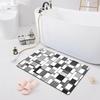 Впитывающий нескользящий коврик Дверной коврик Ванная комната Туалет Пол Душевая комната Коврик для ванной Современный кухонный коврик